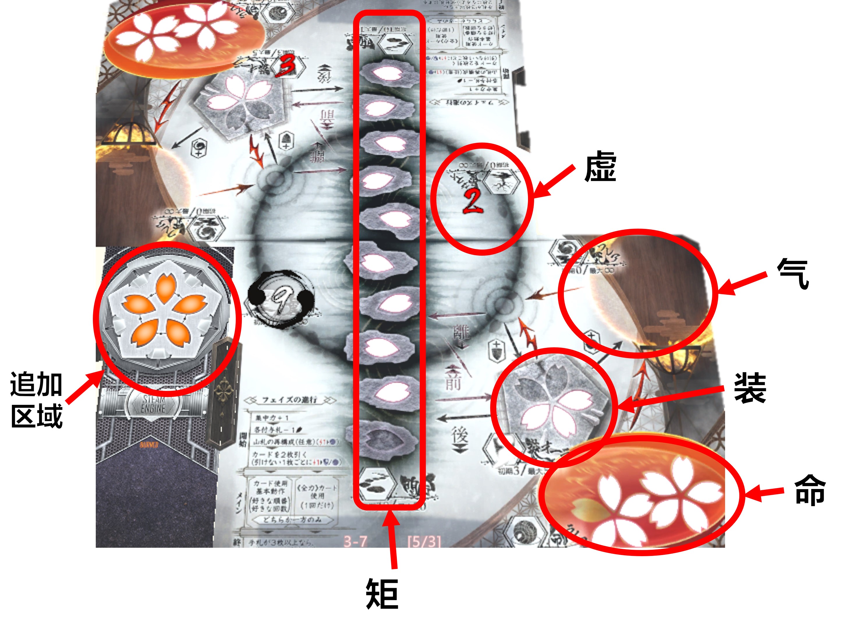 散樱乱武实体桌游面板